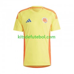 Camisola Seleção da Colombiana Copa America Homem Equipamento principal 2024 Mangas Curtas