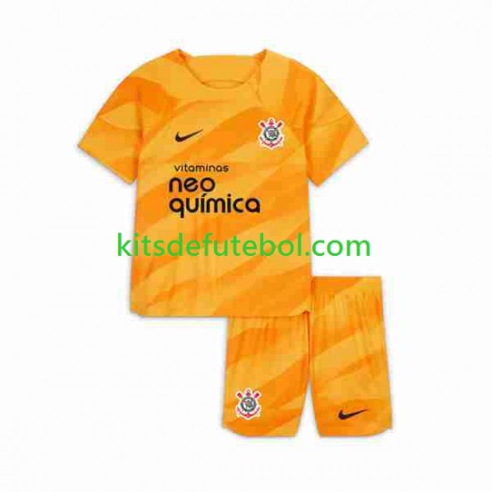 Camisola de Guarda-redes Corinthians Criança Terceiro equipamento 2023-2024 Mangas Curtas