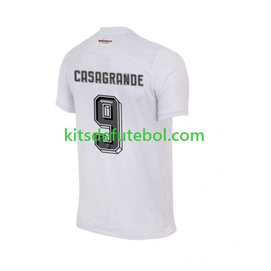 Camisola Corinthians Yuri Alberto 9 Homem Equipamento principal 2023 Mangas Curtas