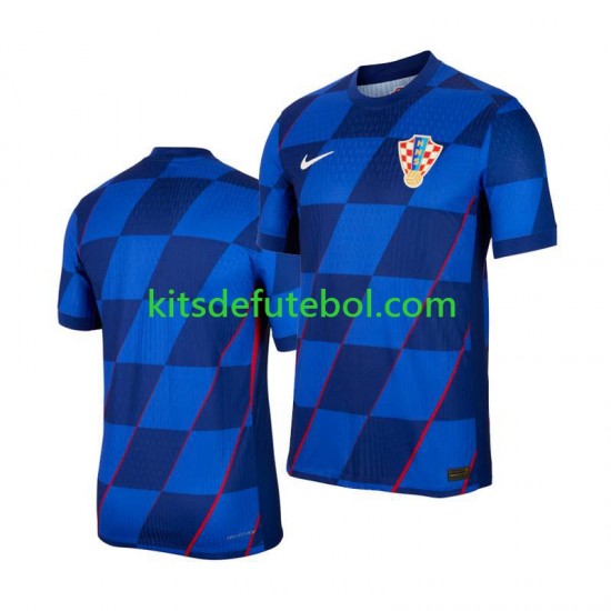 Camisola Seleção da Croata Homem Equipamento alternativo Europeu 2024 Mangas Curtas