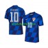 Camisola Seleção da Croata Luca Modric 10 Homem Equipamento alternativo Europeu 2024 Mangas Curtas