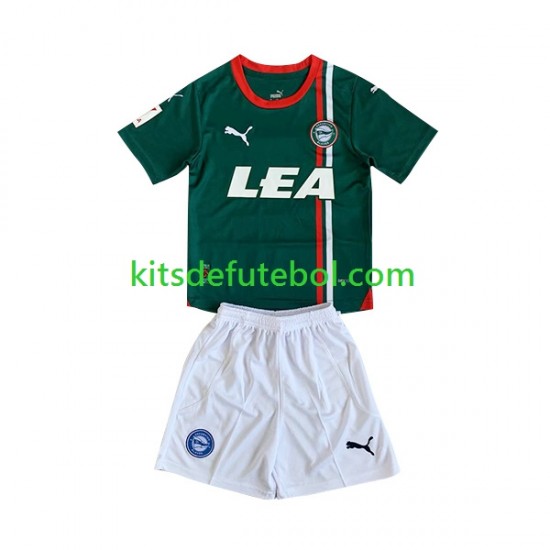 Camisola Deportivo Alaves Criança Equipamento alternativo 2023-2024 Mangas Curtas