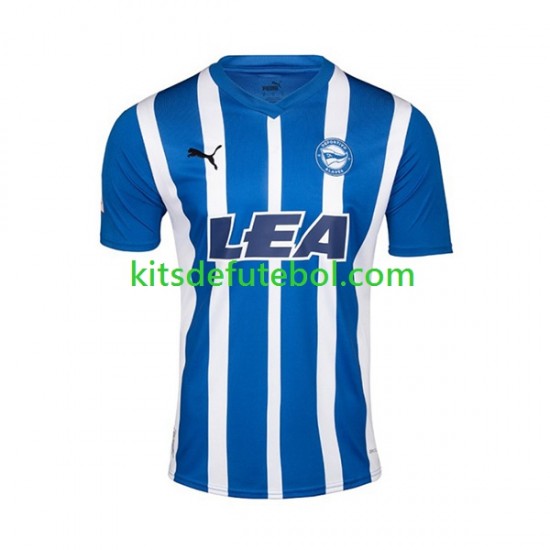 Camisola Deportivo Alaves Homem Equipamento principal 2023-2024 Mangas Curtas