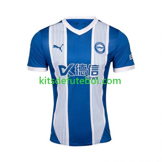 Camisola Deportivo Alaves Homem Equipamento principal 2024-2025 Mangas Curtas