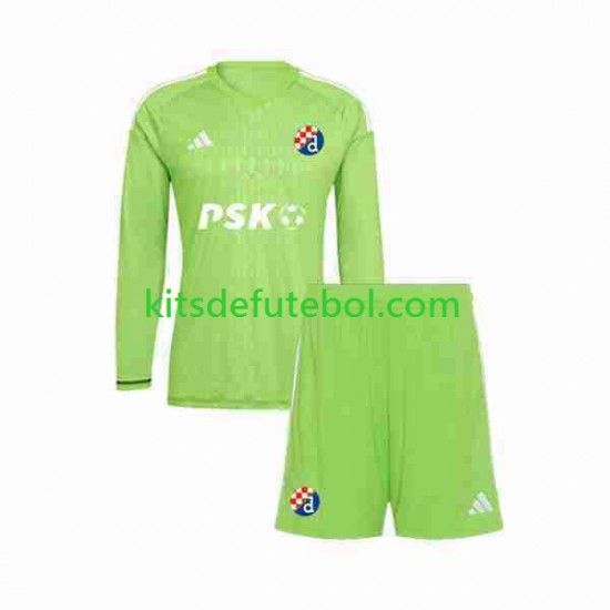 Camisola de Guarda-redes Dinamo Zagreb Criança Equipamento principal 2023-2024 Mangas Compridas