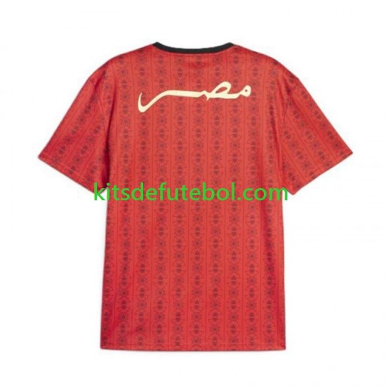 Camisola Seleção da Egípcia Homem Equipamento principal 2024 Mangas Curtas