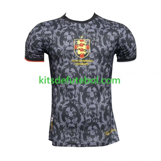 Camisola Seleção da Inglesa Champions Of Europe Homem 2024 Mangas Curtas