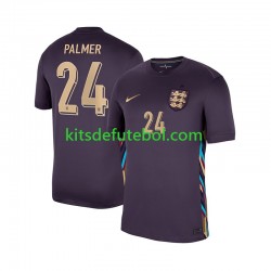 Camisola Seleção da Inglesa Cole Palmer 24 Homem Equipamento alternativo 2024 Mangas Curtas