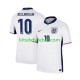 Camisola Seleção da Inglesa Branco Jude Bellingham 10 Homem Equipamento principal Europeu 2024 Mangas Curtas