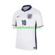 Camisola Seleção da Inglesa Branco Jude Bellingham 10 Homem Equipamento principal Europeu 2024 Mangas Curtas