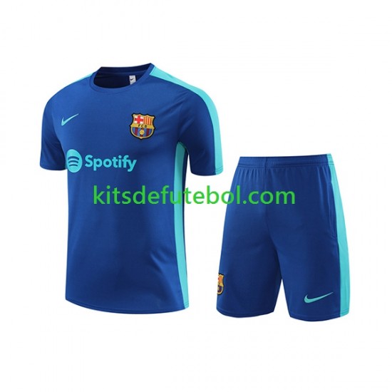 FC Barcelona Azul Camisola e calções de treino 2023-2024