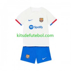 Camisola FC Barcelona Criança Equipamento alternativo 2023-2024 Mangas Curtas