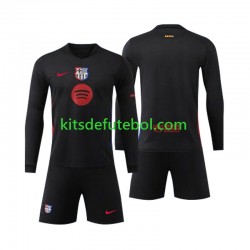 Camisola FC Barcelona Criança Equipamento alternativo 2024-2025 Mangas Compridas