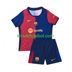 Camisola FC Barcelona Criança Equipamento principal 2024-2025 Mangas Curtas