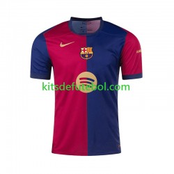 Camisola FC Barcelona F. DE JONG 21 Homem Equipamento principal 2024-2025 Mangas Curtas