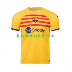 Camisola FC Barcelona Homem Quarto equipamento 2022-2023 Mangas Curtas