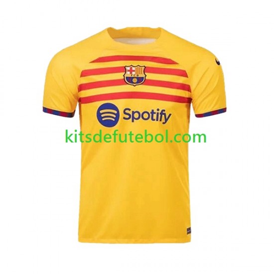 Camisola FC Barcelona Homem Quarto equipamento 2022-2023 Mangas Curtas