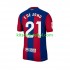 Camisola FC Barcelona Frenkie de Jong 21 Homem Equipamento principal 2023-2024 Mangas Curtas