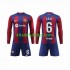 Camisola FC Barcelona GAVI 6 Criança Equipamento principal 2023-2024 Mangas Compridas
