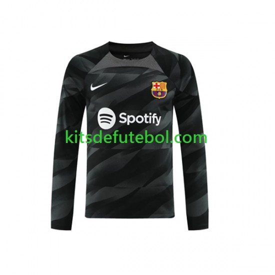 Camisola de Guarda-redes FC Barcelona Homem Equipamento alternativo 2023-2024 Mangas Compridas