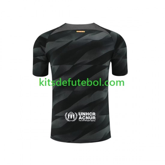 Camisola de Guarda-redes FC Barcelona Homem Equipamento alternativo 2023-2024 Mangas Curtas