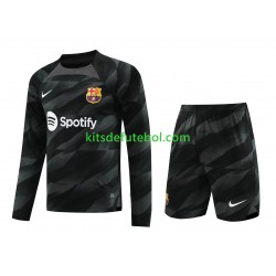 Camisola de Guarda-redes FC Barcelona Criança Equipamento alternativo 2023-2024 Mangas Compridas