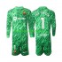 Camisola de Guarda-redes FC Barcelona Verde Ter Stegen 1 Criança Equipamento principal 2024-2025 Mangas Compridas
