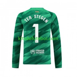 Camisola de Guarda-redes FC Barcelona Ter Stegen 1 Homem Equipamento principal 2023-2024 Mangas Compridas