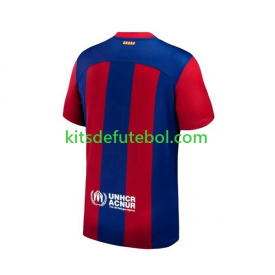 Camisola FC Barcelona Homem Equipamento principal 2023-2024 Mangas Curtas