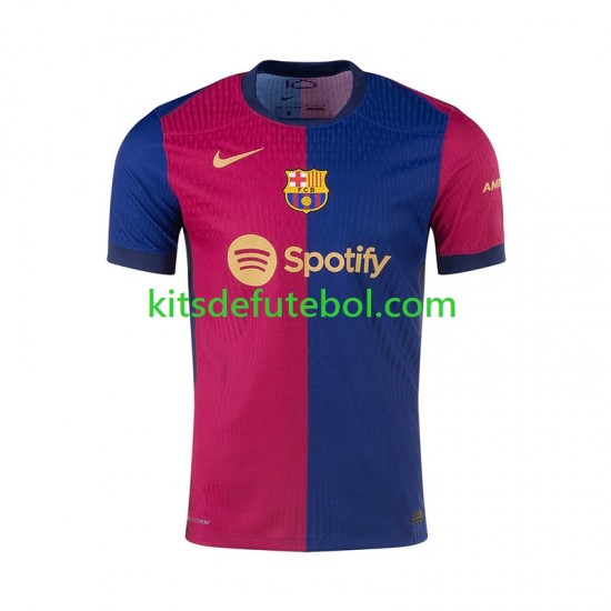 Camisola FC Barcelona Homem Equipamento principal 2024-2025 Mangas Curtas