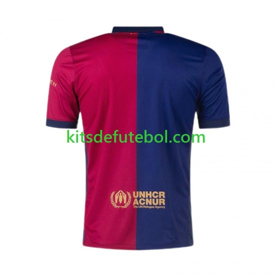 Camisola FC Barcelona Homem Equipamento principal 2024-2025 Mangas Curtas