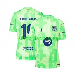 Camisola FC Barcelona LAMINE YAMAL 19 UCL Font Homem Terceiro equipamento 2024-2025 Mangas Curtas