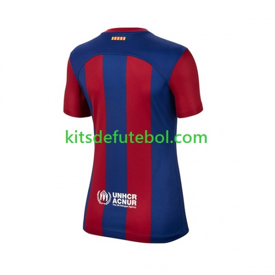 Camisola FC Barcelona Mulheres Equipamento principal 2023-2024 Mangas Curtas