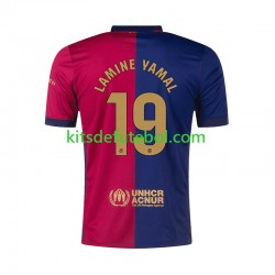 Camisola FC Barcelona Lamine Yamal 19 Homem Equipamento principal 2024-2025 Mangas Curtas