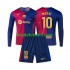 Camisola FC Barcelona Lionel Messi 10 Criança Equipamento principal 2024-2025 Mangas Compridas
