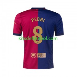 Camisola FC Barcelona PEDRI 8 Homem Equipamento principal 2024-2025 Mangas Curtas