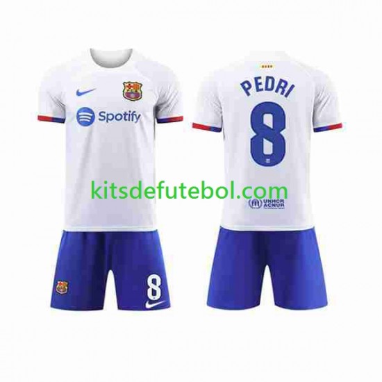 Camisola FC Barcelona Pedri 8 Criança Equipamento alternativo 2023-2024 Mangas Curtas