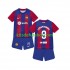 Camisola FC Barcelona Robert Lewandowski 9 Criança Equipamento principal 2023-2024 Mangas Curtas
