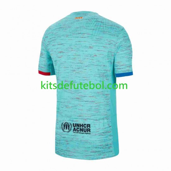 Camisola FC Barcelona Homem Terceiro equipamento 2023-2024 Mangas Curtas