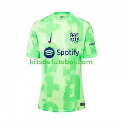 Camisola FC Barcelona Homem Terceiro equipamento 2024-2025 Mangas Curtas