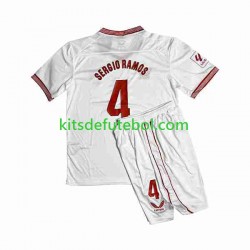 Camisola Sevilla FC Sergio Ramos 4 Criança Equipamento principal 2023-2024 Mangas Curtas
