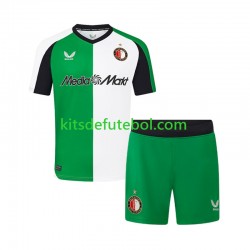 Camisola Feyenoord Rotterdam Criança Terceiro equipamento 2024-2025 Mangas Curtas