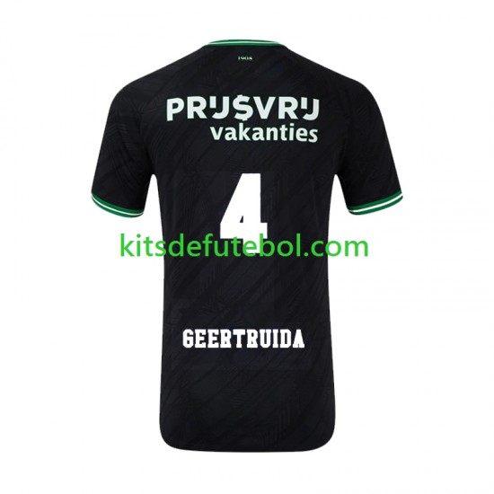 Camisola Feyenoord Rotterdam Lutsharel Geertruida 4 Homem Equipamento alternativo 2024-2025 Mangas Curtas