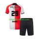 Camisola Feyenoord Rotterdam Santiago Gimenez 29 Criança Equipamento principal 2024-2025 Mangas Curtas