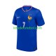 Camisola Seleção da Francesa Azul Antoine Griezmann 7 Homem Equipamento principal Europeu 2024 Mangas Curtas