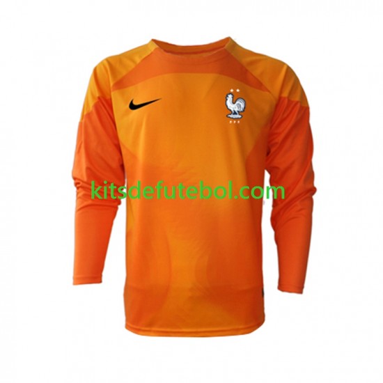 Camisola de Guarda-redes Seleção da Francesa Homem Equipamento alternativo Mundial 2022 Mangas Compridas
