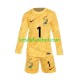 Camisola de Guarda-redes Seleção da Francesa Amarelo Hugo Lloris 1 Criança Equipamento principal Europeu 2024 Mangas Compridas