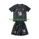 Camisola de Guarda-redes Seleção da Francesa Preto Mike Maignan 16 Criança Equipamento alternativo Europeu 2024 Mangas Curtas