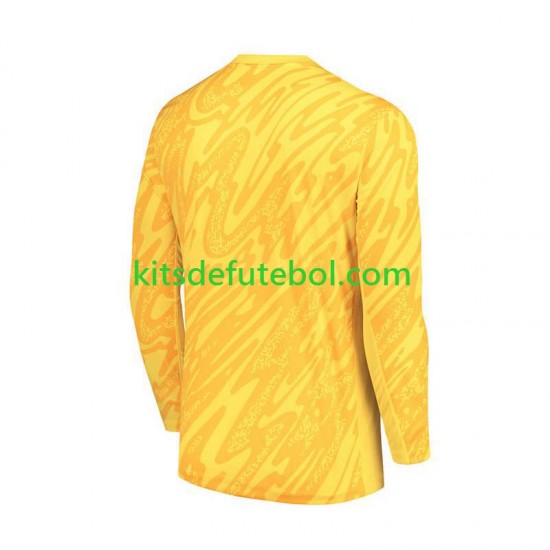 Camisola de Guarda-redes Seleção da Francesa Amarelo Homem Equipamento principal Europeu 2024 Mangas Compridas