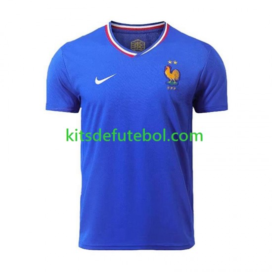 Camisola Seleção da Francesa Homem Equipamento principal Europeu 2024 Mangas Curtas